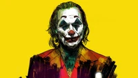 Stylized Portrait of the Joker from 2019 Film, Featuring Joaquin Phoenix