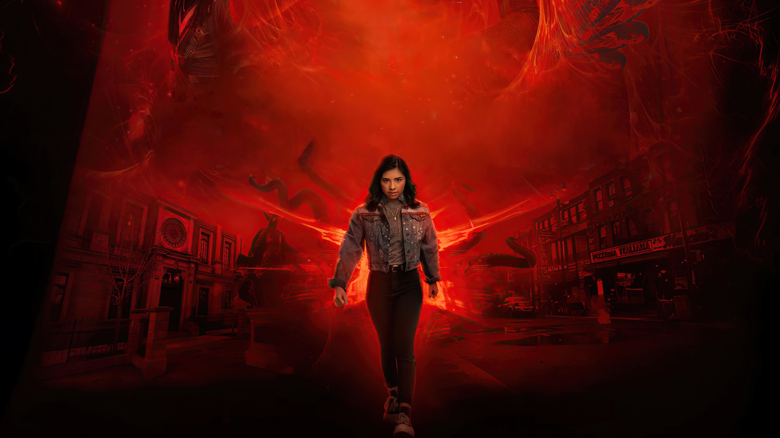 america chavez, doctor strange in the multiverse of madness, doctor strange 2, movie, 2022 wallpaper