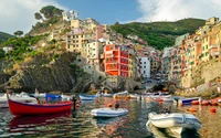 riomaggiore, costa, transporte aquático, água, cidade