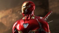 Superbe CGI d'Iron Man dans une armure rouge élégante