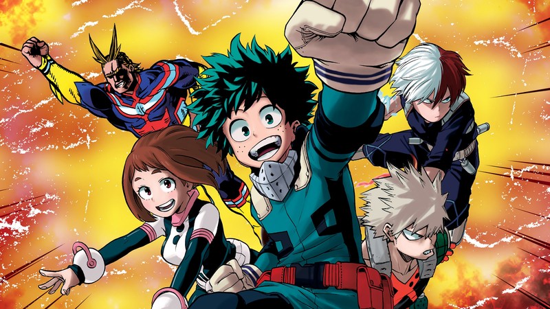 Обои аниме boku no hero academia hd. (боку но хиро академия, my hero academia, аниме, anime, мхга)