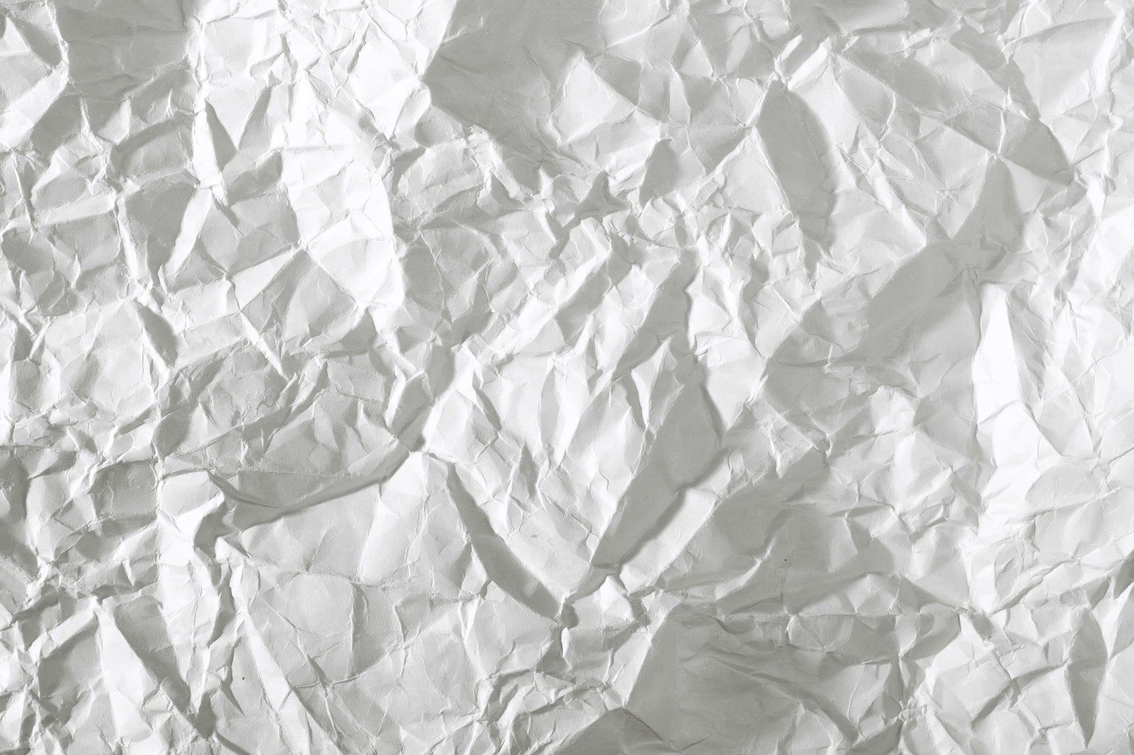 Wrinkled white paper textured with a slight pattern (paper, white, pattern, monochrome, monochrome mode)