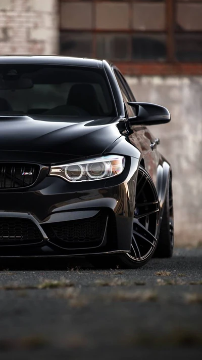 Stylish Black BMW M4 F82 Coupe with Custom Tuning