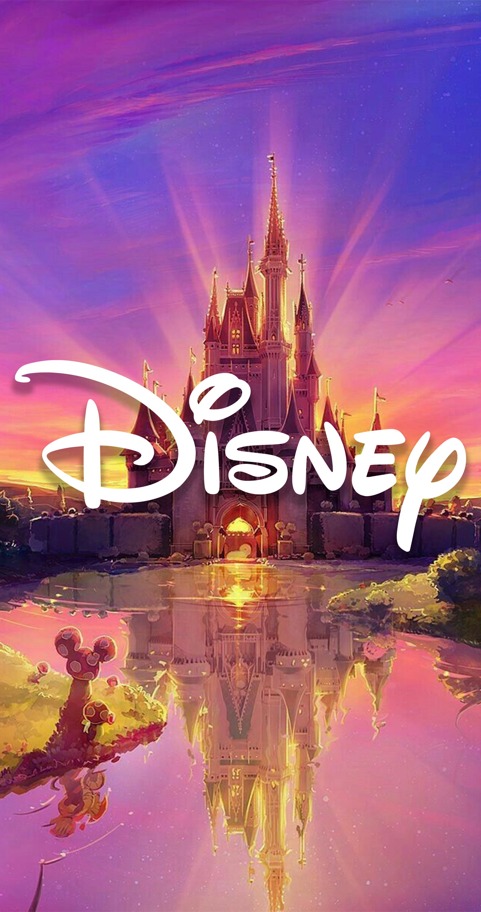 Disney llega a disney world (castillo, disney, héroes, mickey mouse, películas)