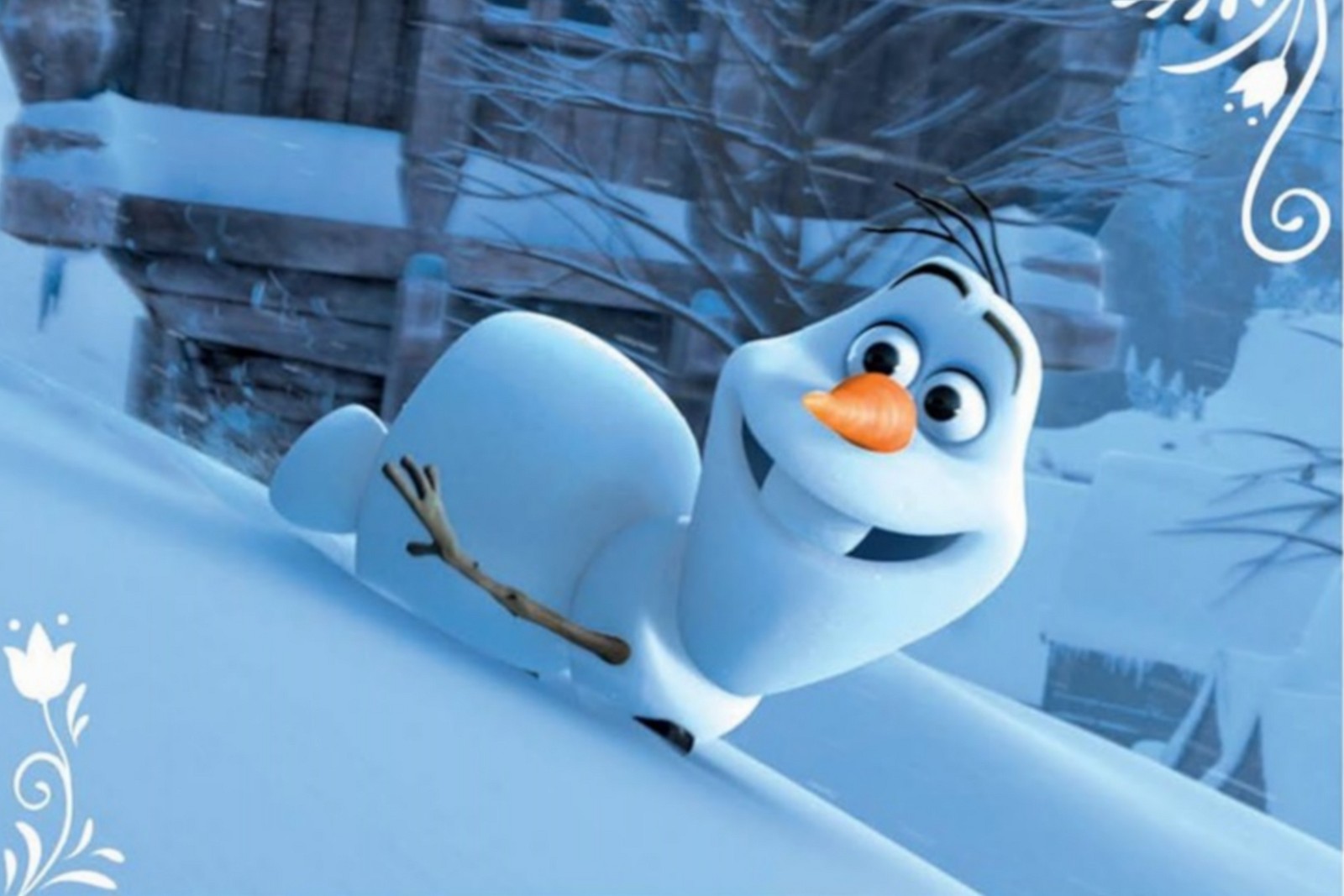 frozen, happy, snow, snowman olaf, winter wallpaper