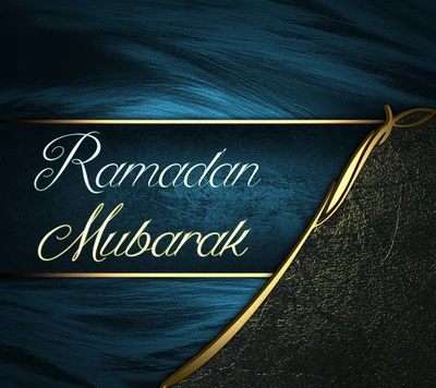 Saudações elegantes de Ramadan Mubarak