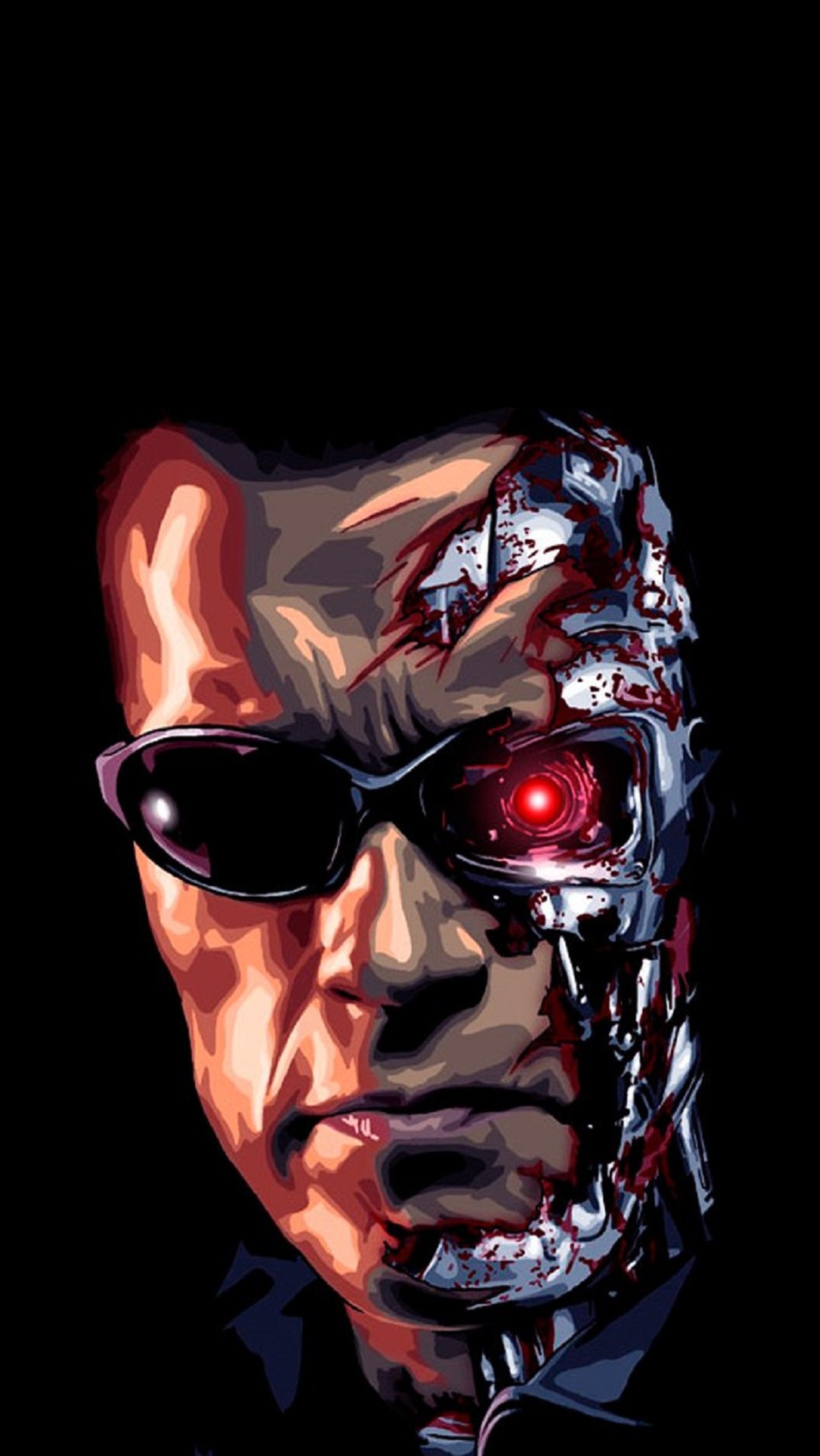 Скачать обои киборг, cyborg, терминатор, terminator