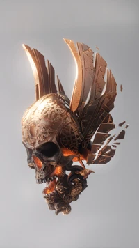 Epic Asgardian Skull: A Symbol of Odin and Ragnarok