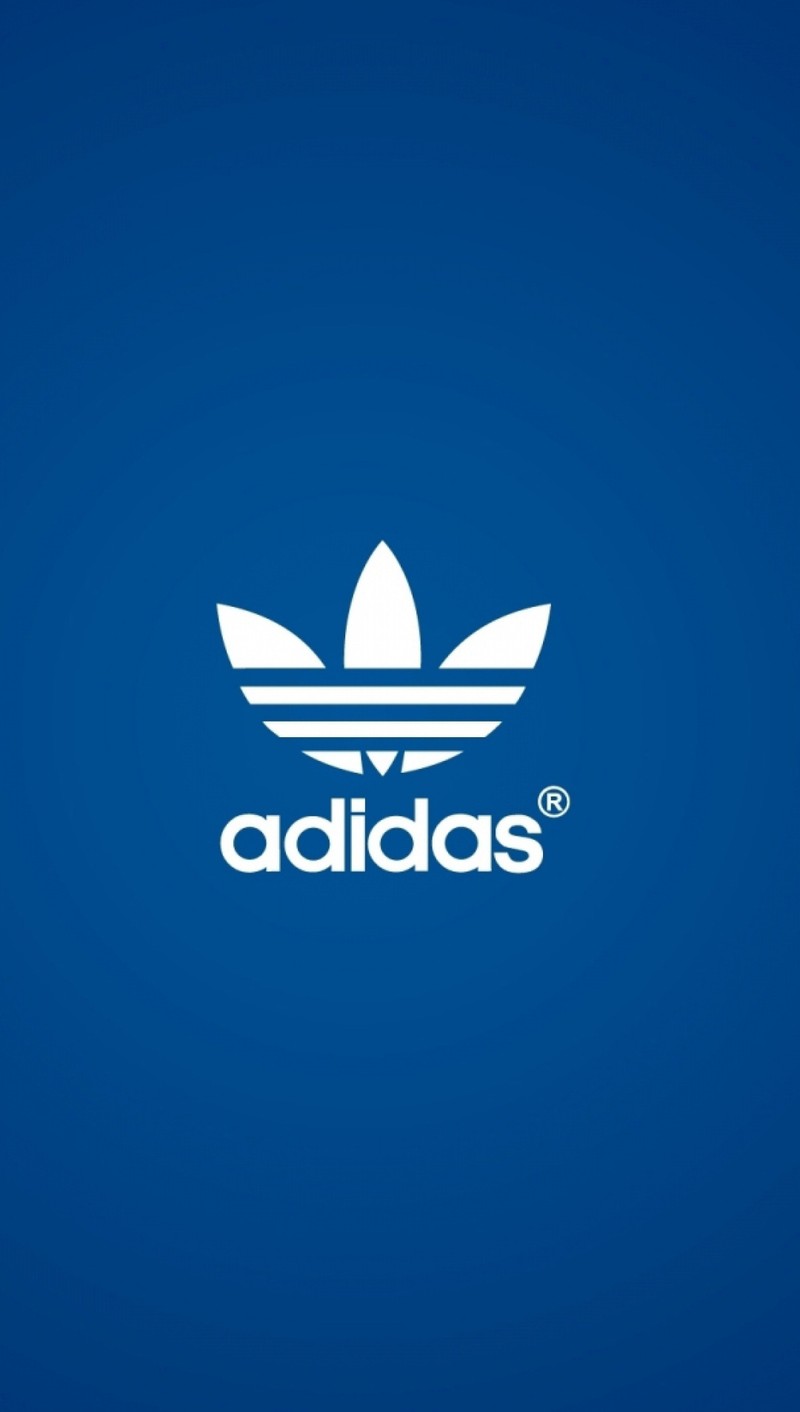 Синий фон с белым логотипом adidas на нем (gbxz, hsdrf)