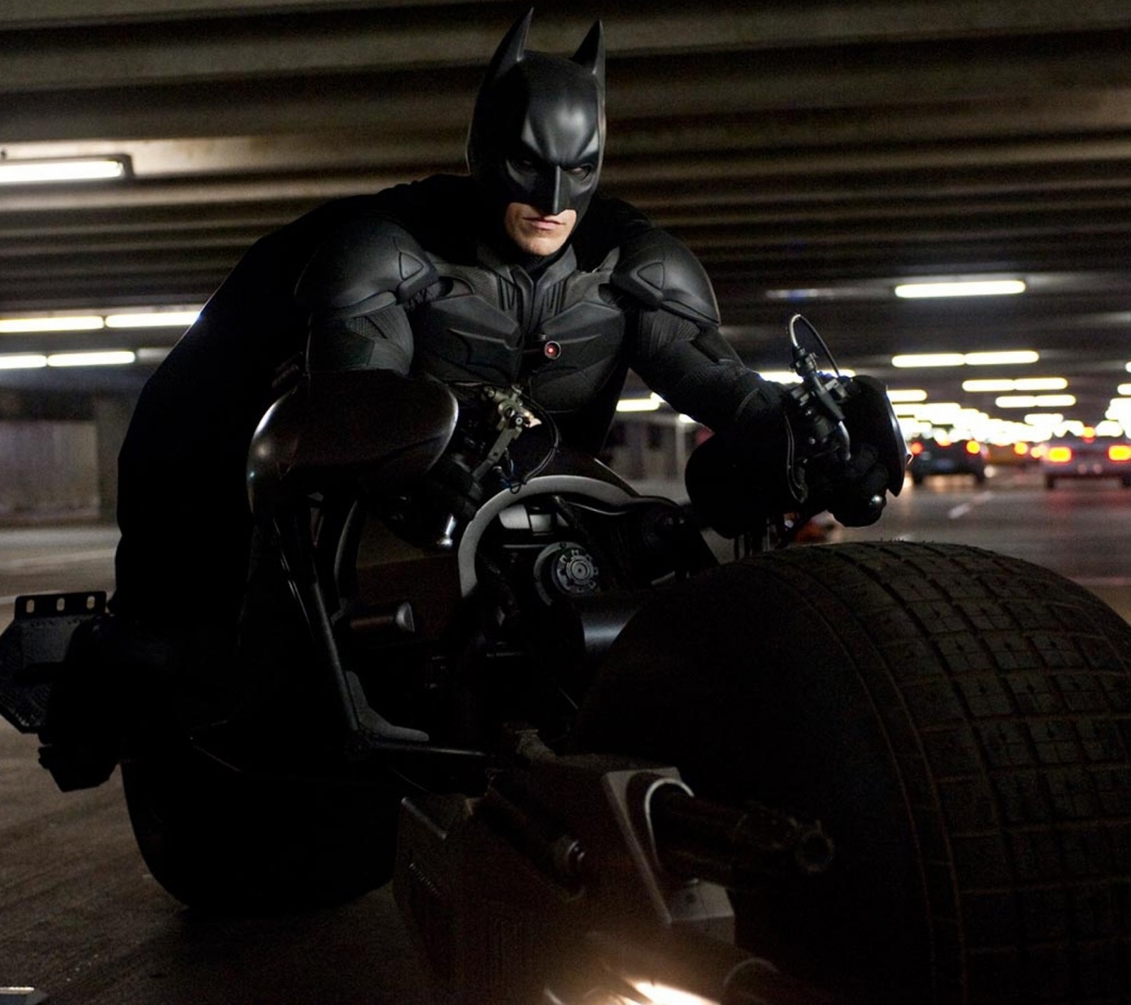 Descargar fondo de pantalla batman, batpod, el caballero de la noche asciende