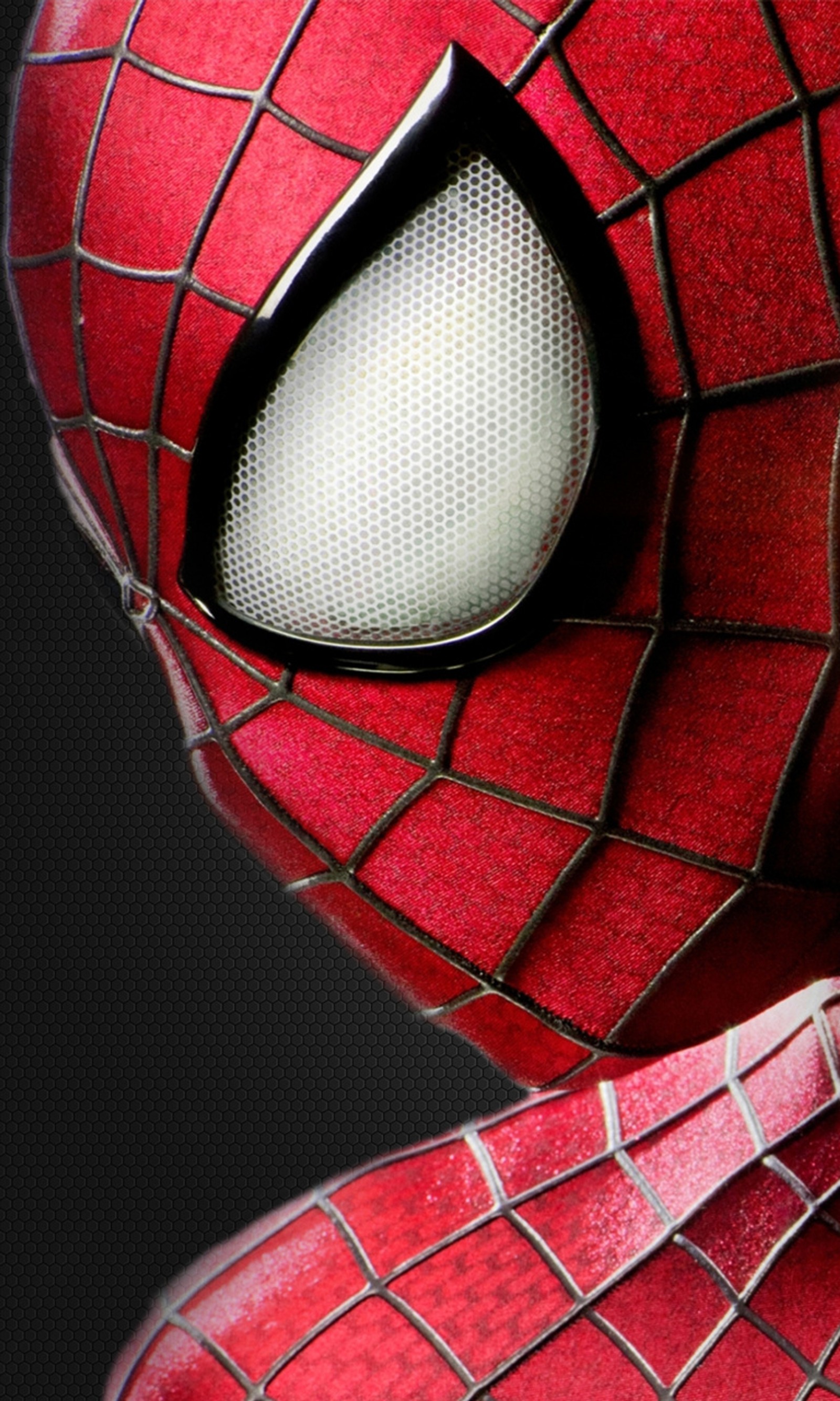 Spider-man avec un costume rouge et des lunettes noires (beaux papiers peints, the amazing spiderman 2, voter)