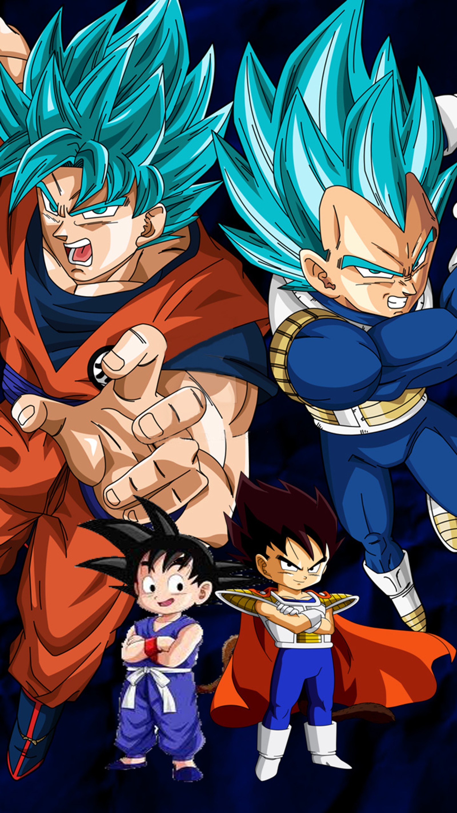 Téléchargez le fond d'écran anime, dragon ball super, goku, kakarott, prince vegeta