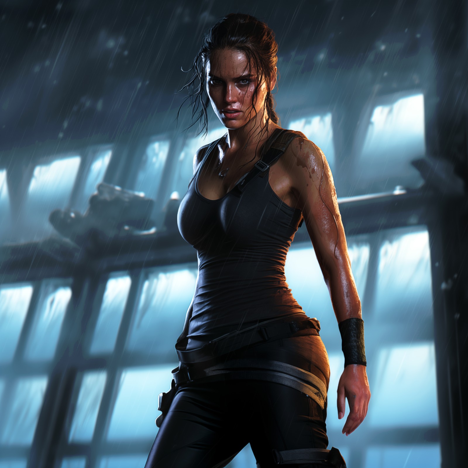 Скачать обои лара крофт, lara croft, тomb raider, tomb raider, искусство ии