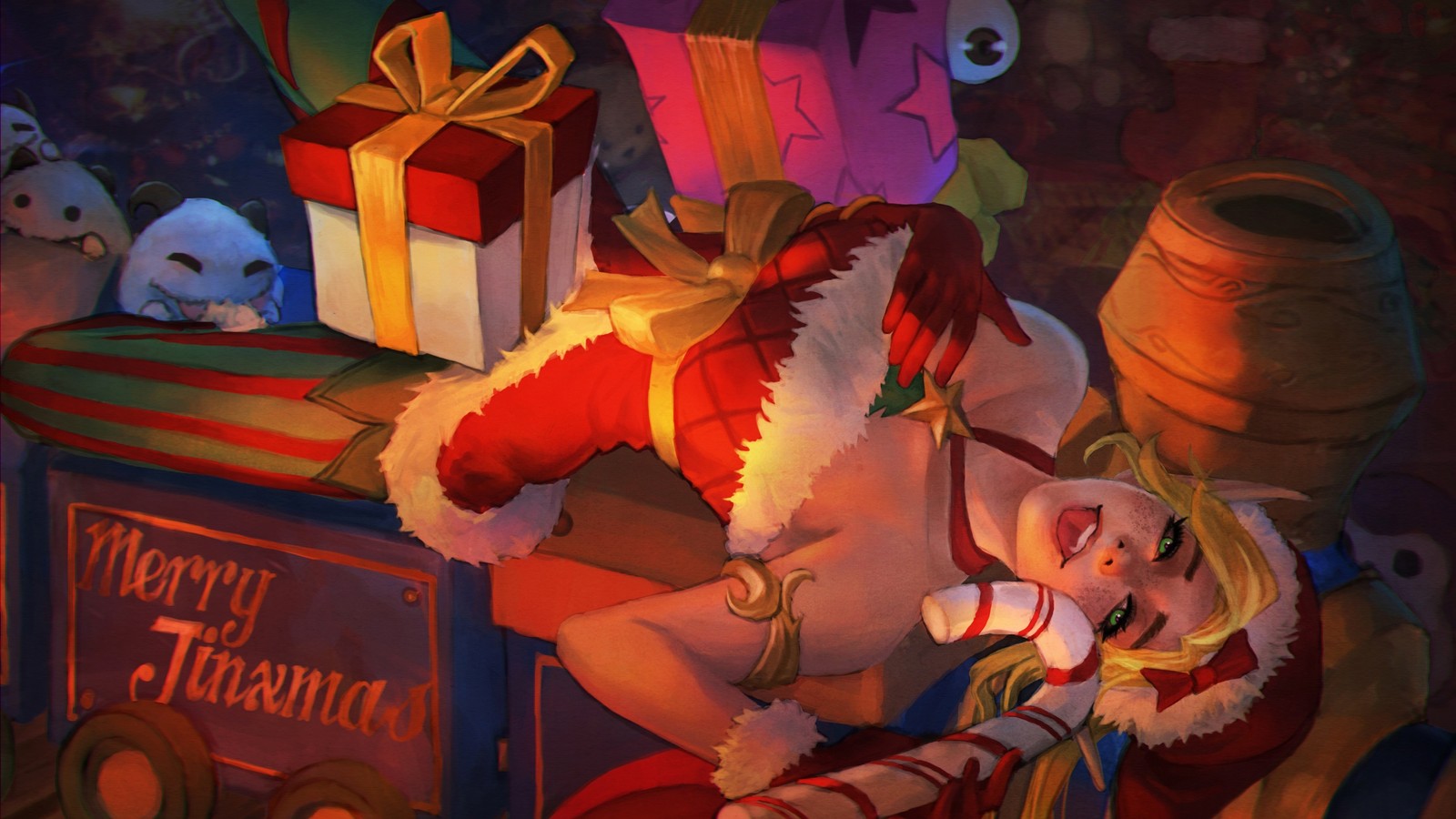 Descargar fondo de pantalla jinx, lol, videojuego, league of legends, ambitious elf