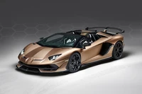 Lamborghini Aventador SVJ Roadster 2021 em Bronzo Zenas – Uma impressionante obra-prima automotiva em 4K