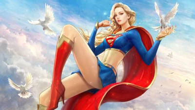 supergirl, dc comics, super herói, meninas, quadrinhos