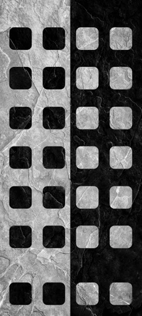 Symétrie monochrome : motifs géométriques en noir et blanc