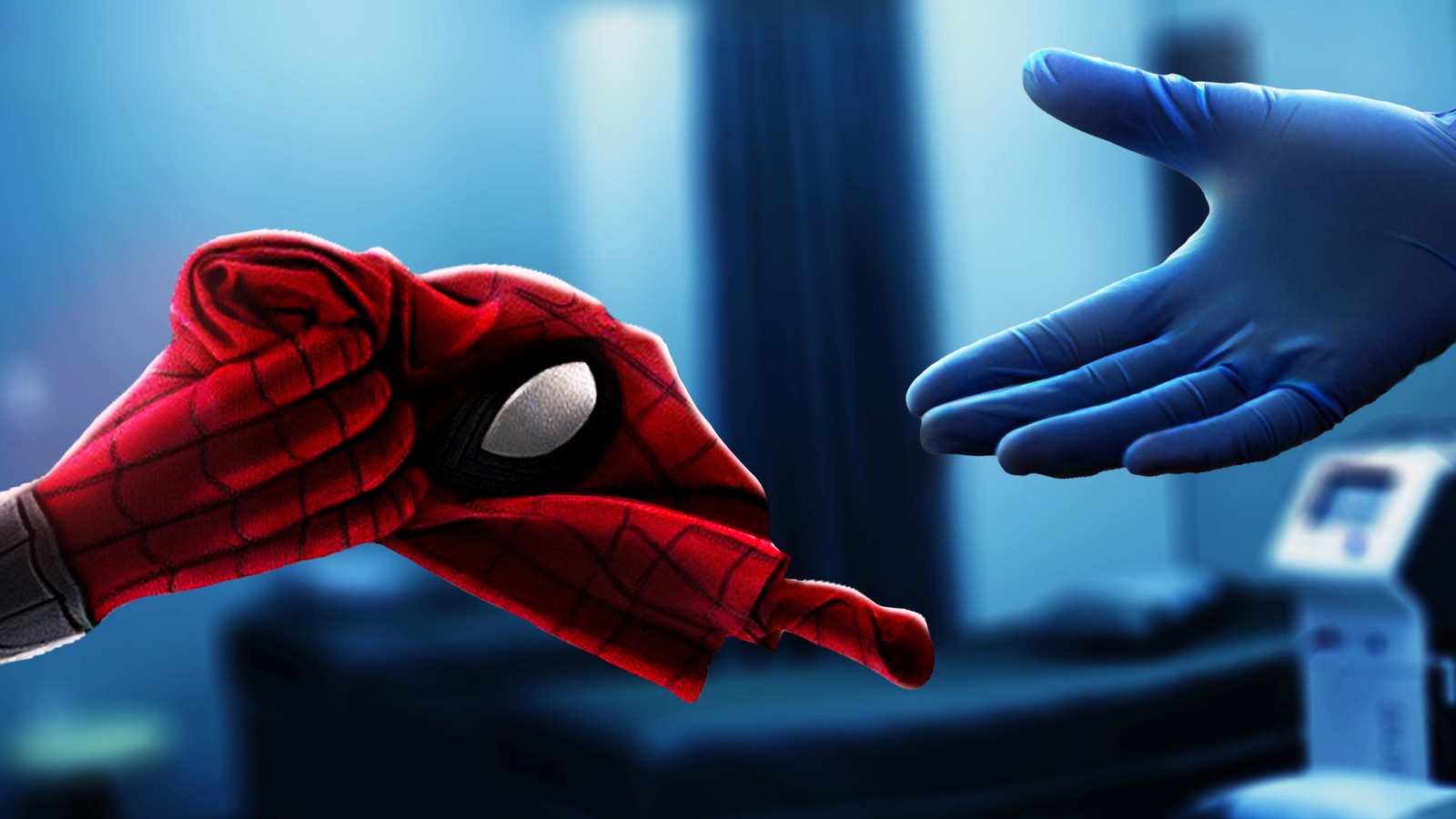 Lade spider man, superheld, batman, finger, handgelenk Hintergrund herunter