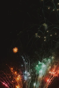 fireworks, night, new years day, event, midnight wallpaper