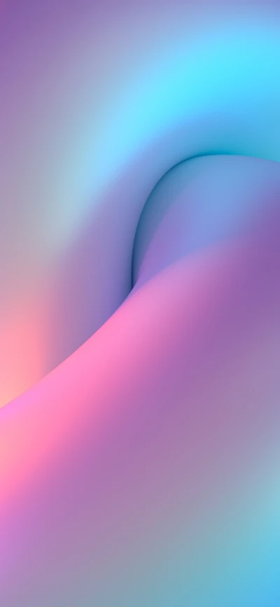 Colorful Abstract Waves in Azure, Purple, and Magenta