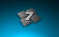 3D представление логотипа Windows 7