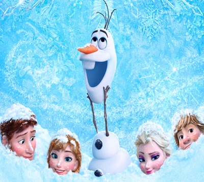 Olaf and Friends in a Winter Wonderland from Disney's Frozen