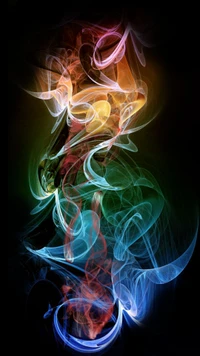 colorful, design, smoke wallpaper