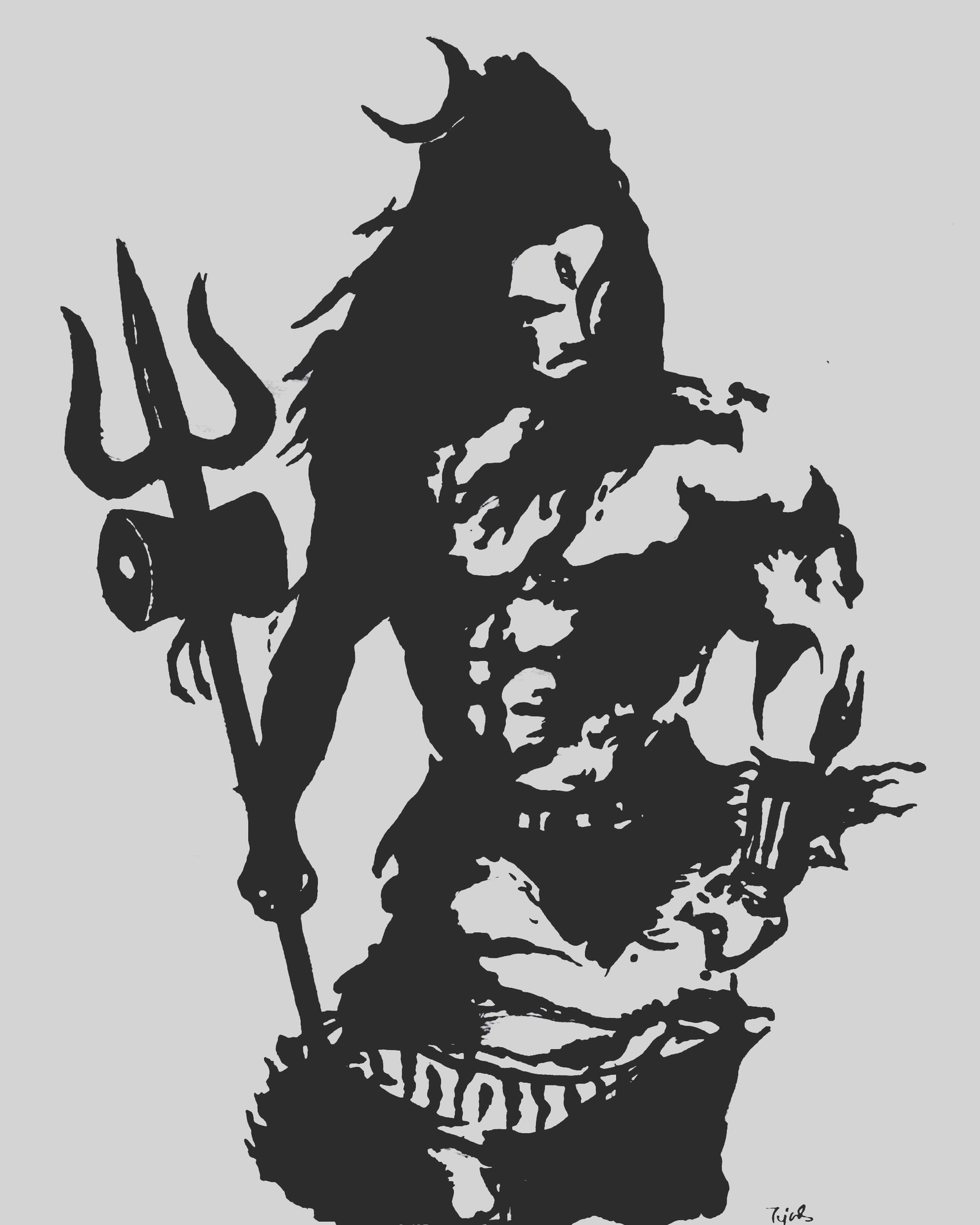 Скачать обои разъяренный шива, бог, mahadev, махакал, mahakal