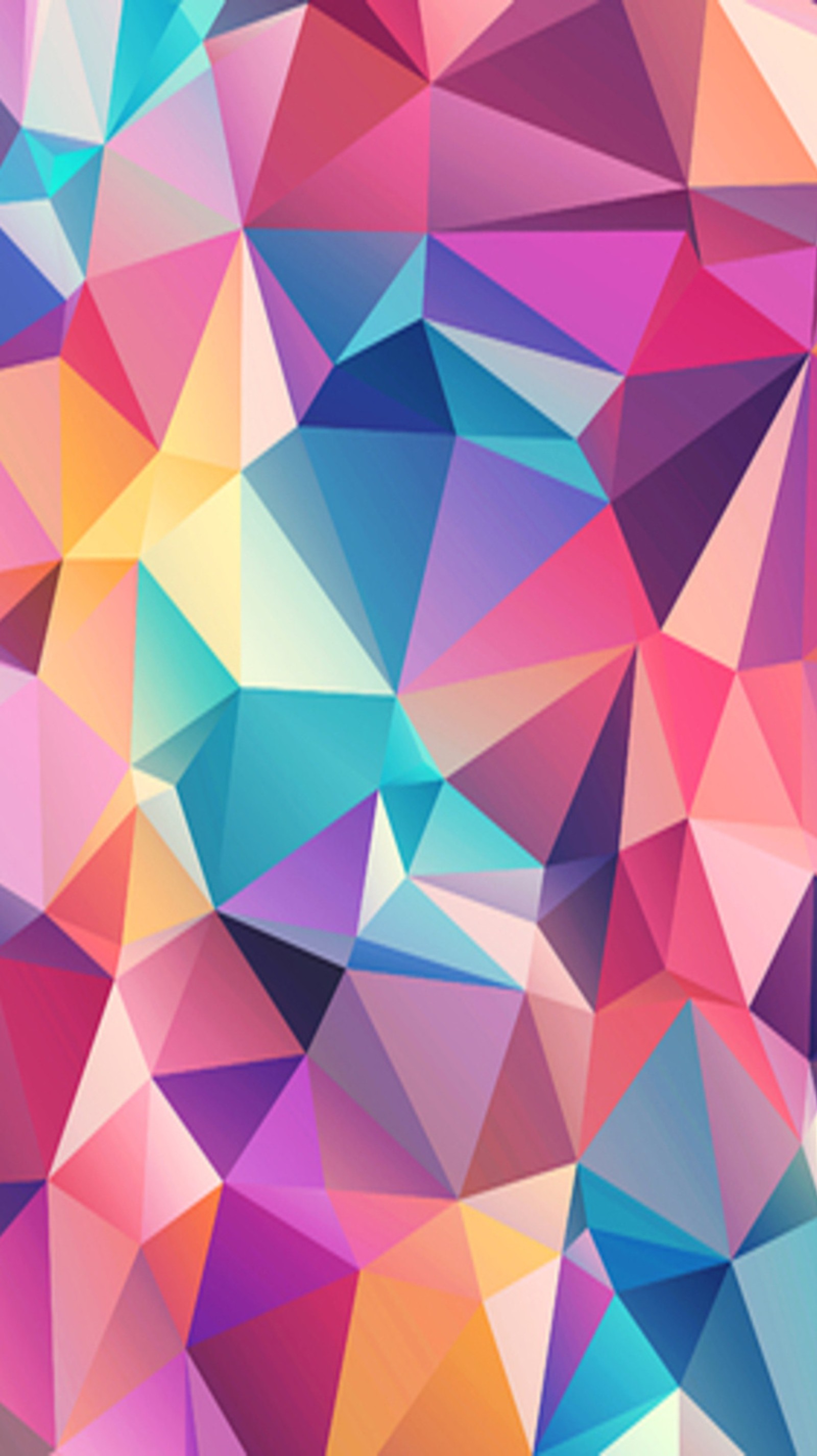 A close up of a colorful background with triangles (abstract, colorful, polygonal)