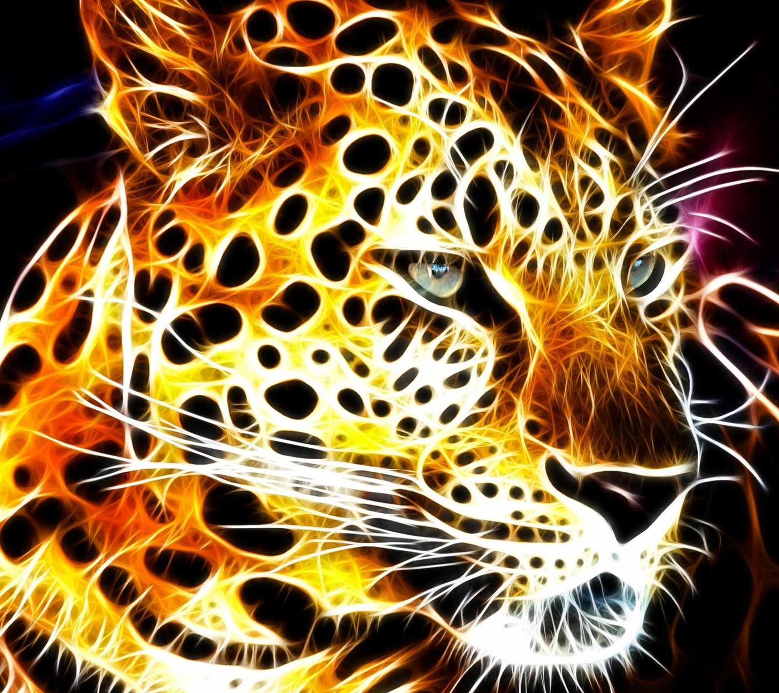 Descargar fondo de pantalla abstracto, patrón, tigre