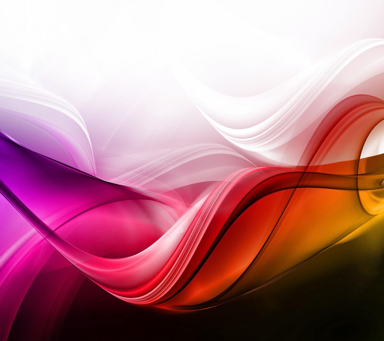 Abstract colorful background with curved lines and waves (abstract, abstrakt)