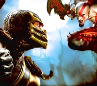 Kratos vs Scorpion: Batalha épica de lendas