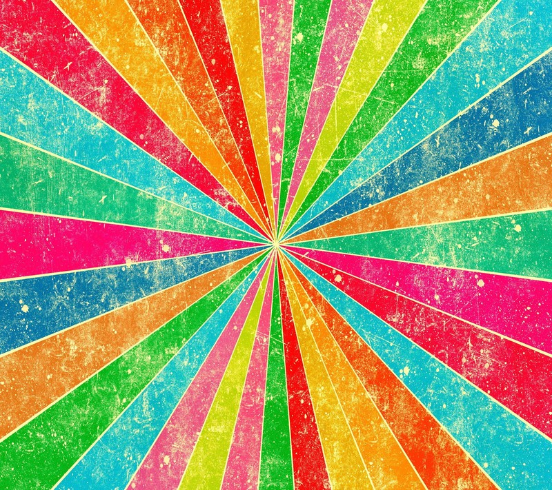 A colorful background with a sunburst pattern in the middle (galaxy, home)