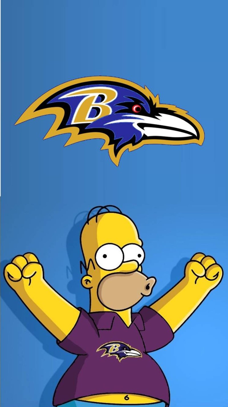 Мультяшный мужчина в футболке baltimore ravens (ea, цель, золото, nike, пума)