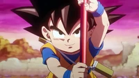 Son Goku pronto para a aventura em Dragon Ball Daima