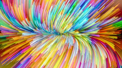 Vibrant Vortex: A Symmetrical Dance of Fractal Art