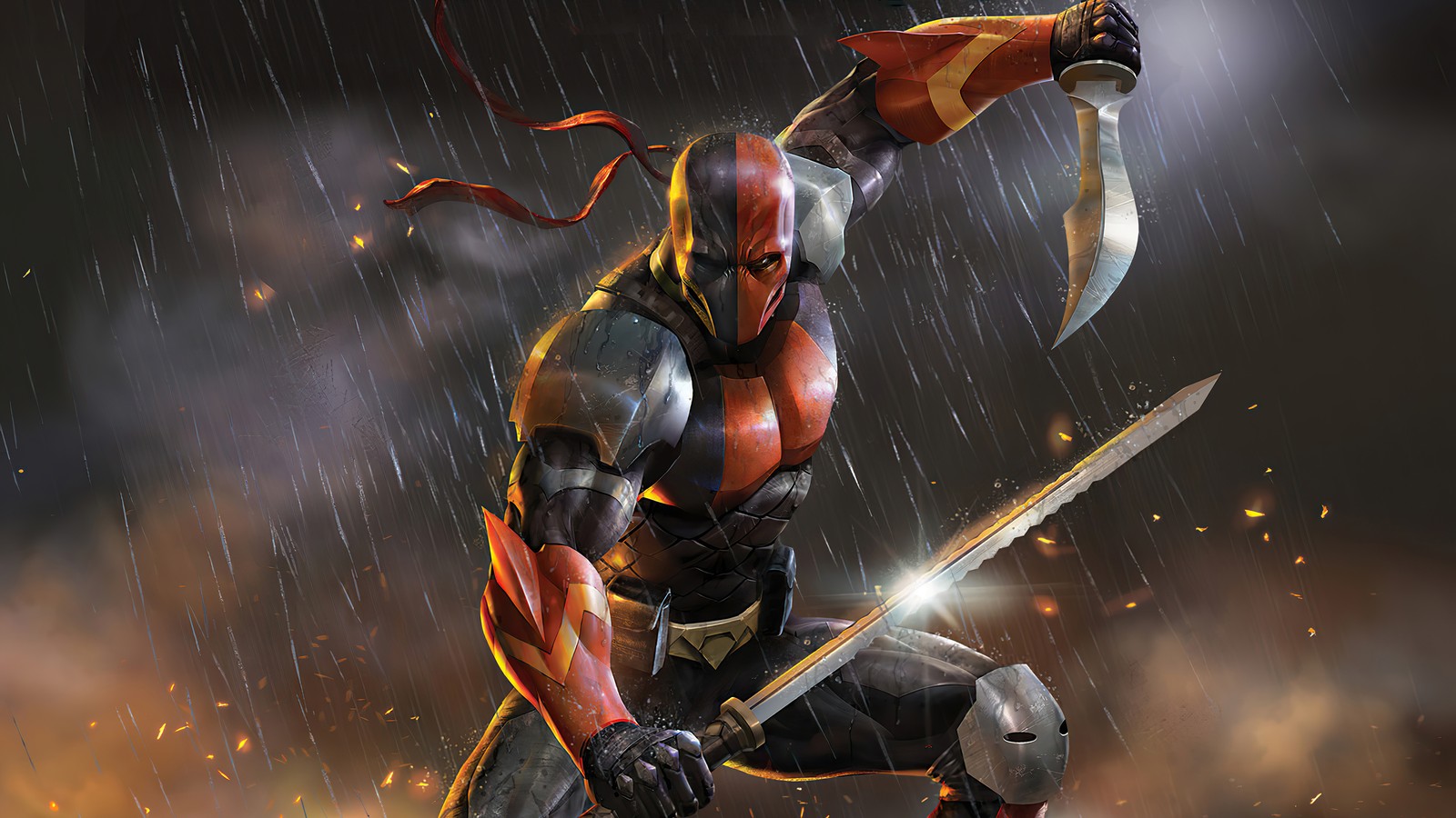 deathstroke, dc comics, supervillain, comics, comic wallpaper