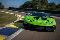 Lamborghini Huracán GT3 Evo Rennsport auf der Strecke, 2021