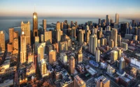 chicago, city, cityscape, urban area, skyscraper