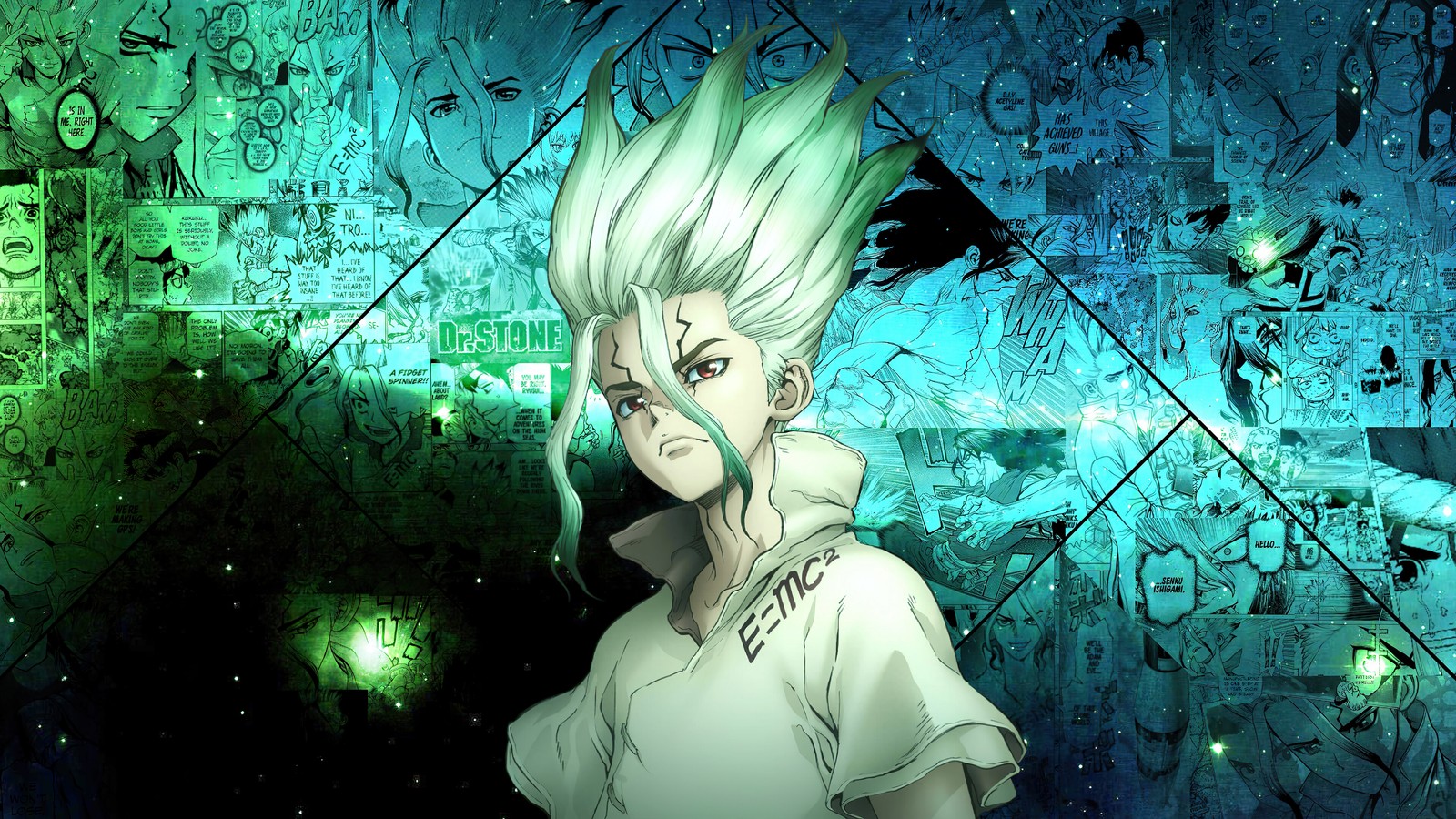 Téléchargez le fond d'écran dr stone, anime, senku ishigami