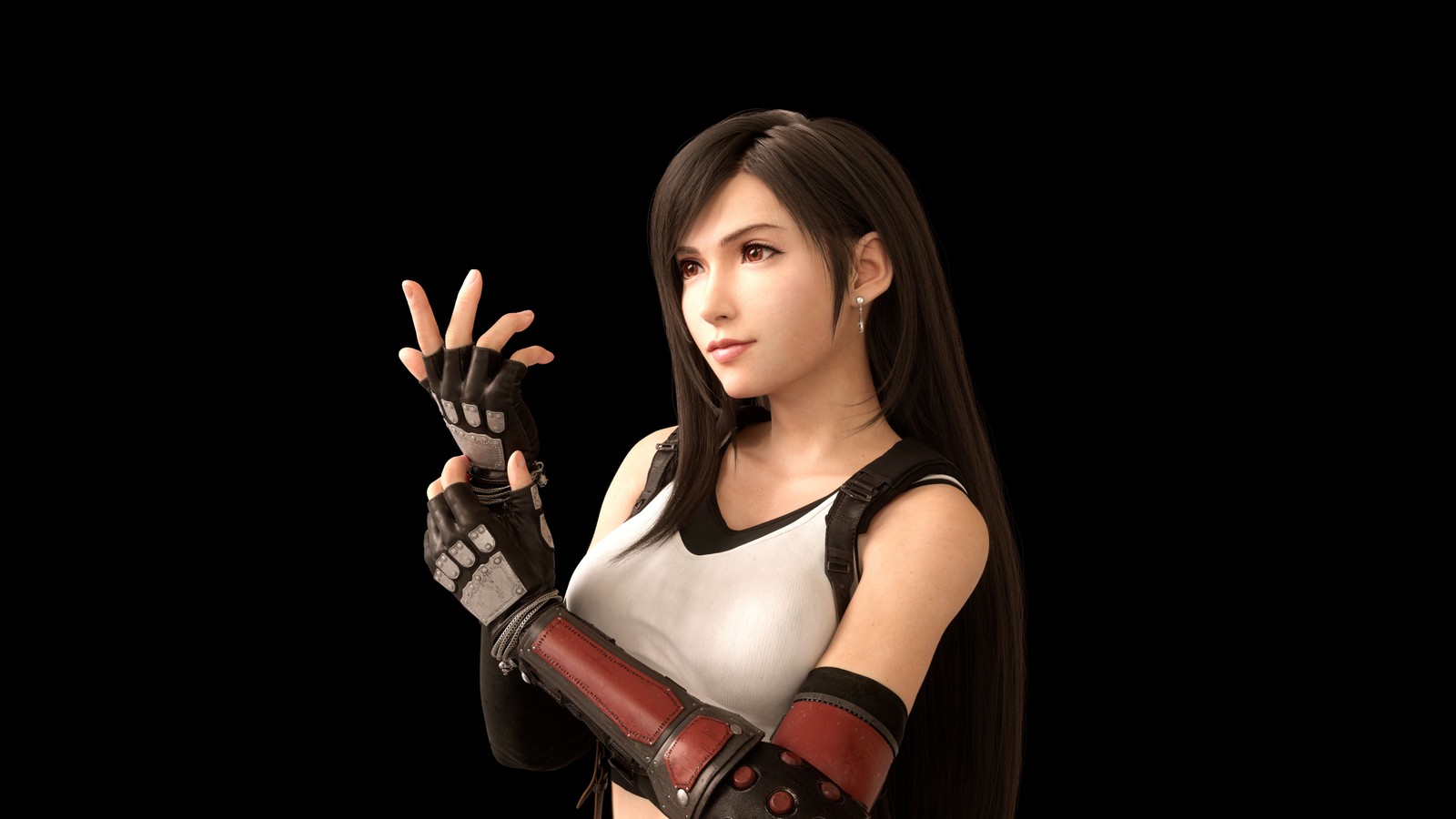 Téléchargez le fond d'écran final fantasy vii remake, tifa lockhart, aerith gainsborough, cloud strife, bras