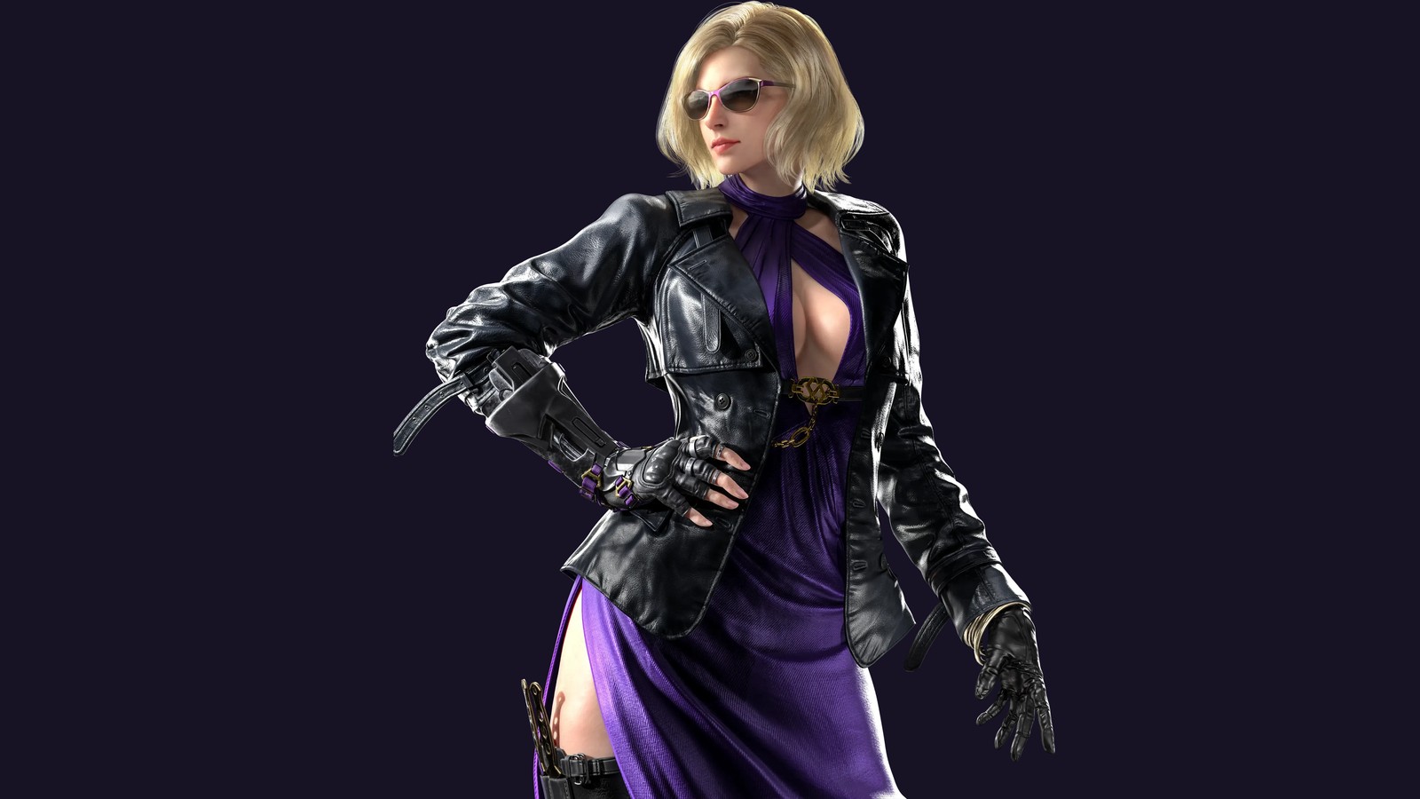 tekken 8, nina williams, 5k, dark purple, games wallpaper