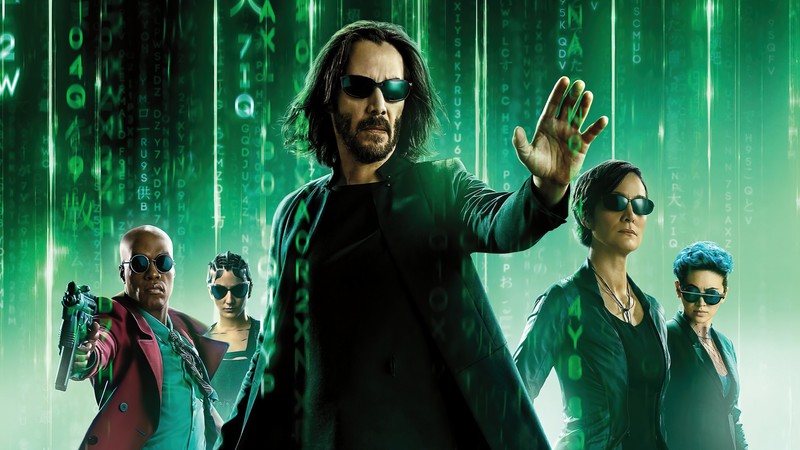 Постер фильма матрица (матрица воскрешение, the matrix resurrections, фильм, 2021, киану ривз)