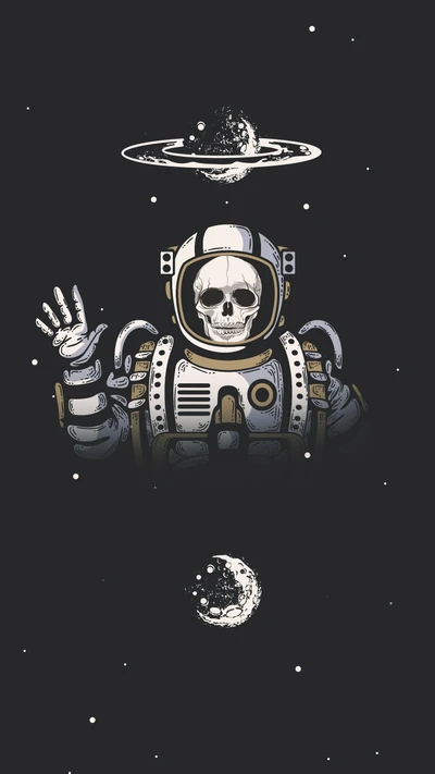 astronauta, genial, sueño, galaxia, planeta