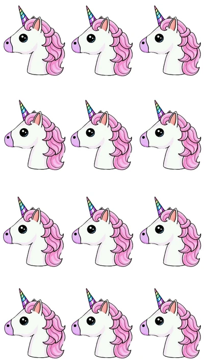 lindo, dibujos, hermoso, rosa, unicornios esponjosos rosas