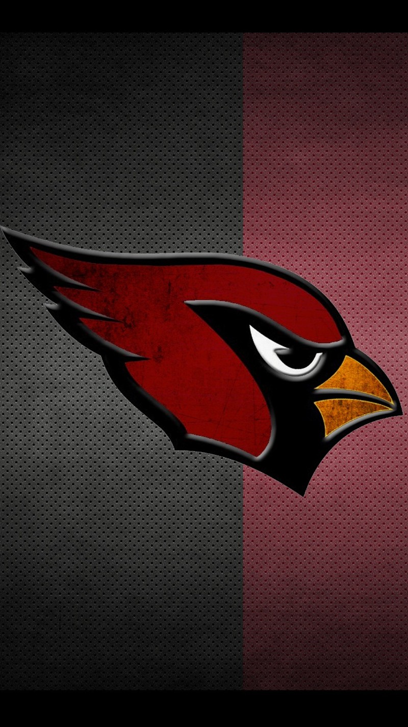 Крупный план логотипа arizona cardinals в красно-черных тонах (and1, чемпион, футбол, джордан, jordan)