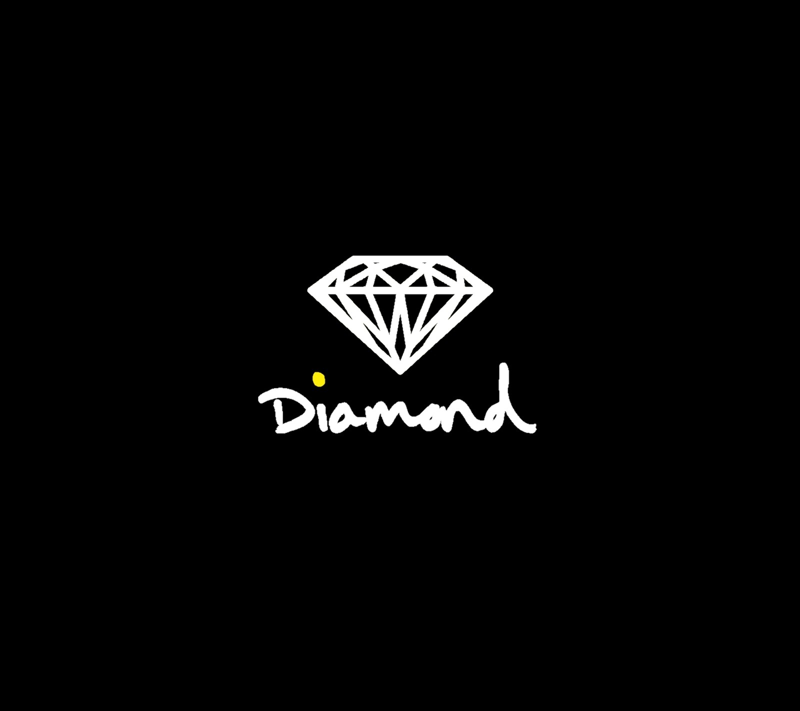 diamond, logo, white Download Wallpaper