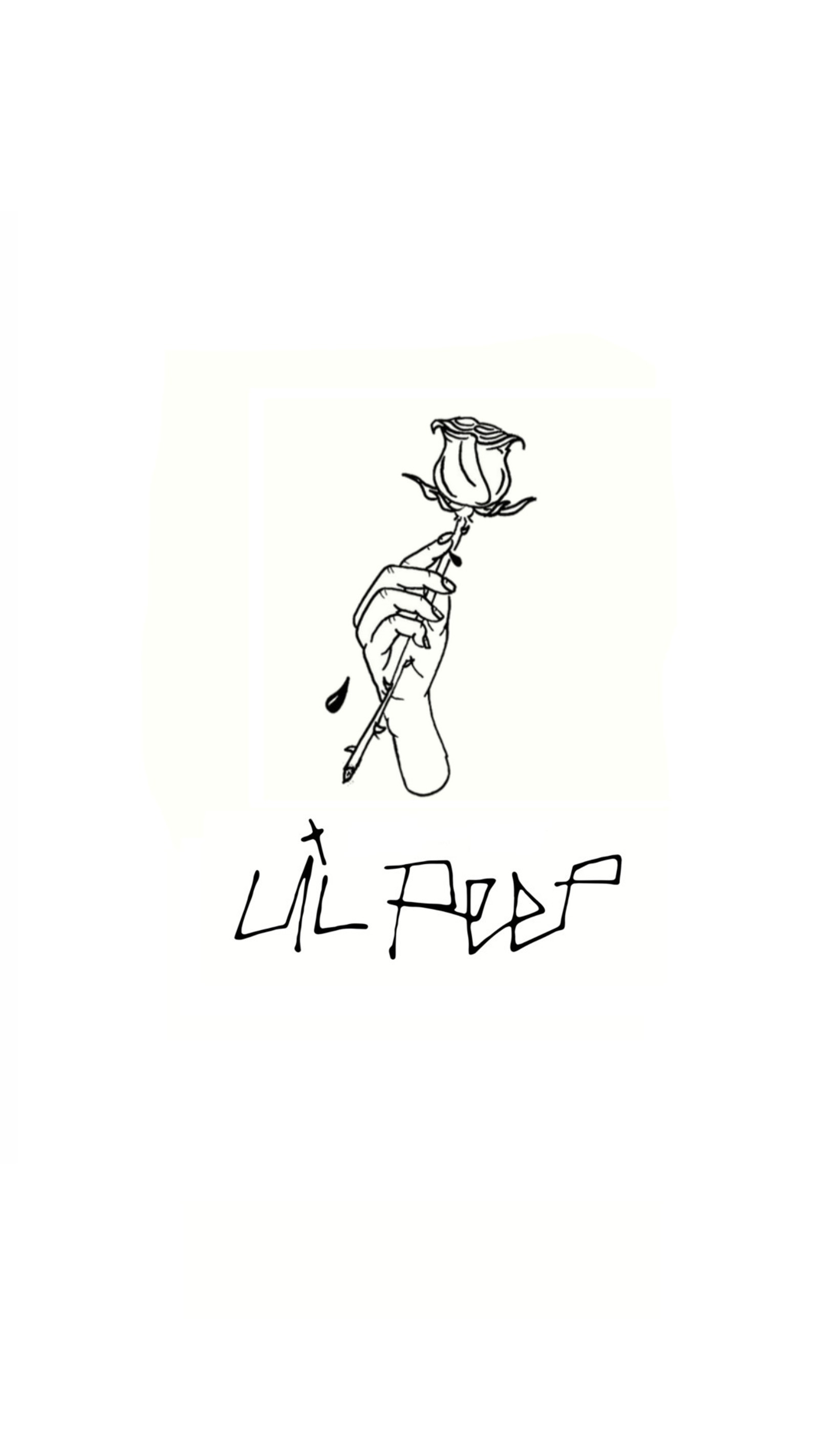 Téléchargez le fond d'écran lil peep, rose, papier peint