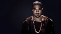 Kanye West: American Rapper in a Dark Setting