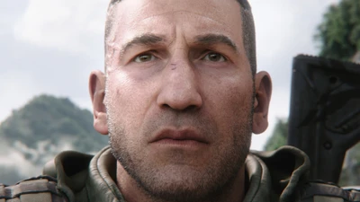 Jon Bernthal dans le rôle de Cole D. Walker dans Ghost Recon Breakpoint : Un regard intense.